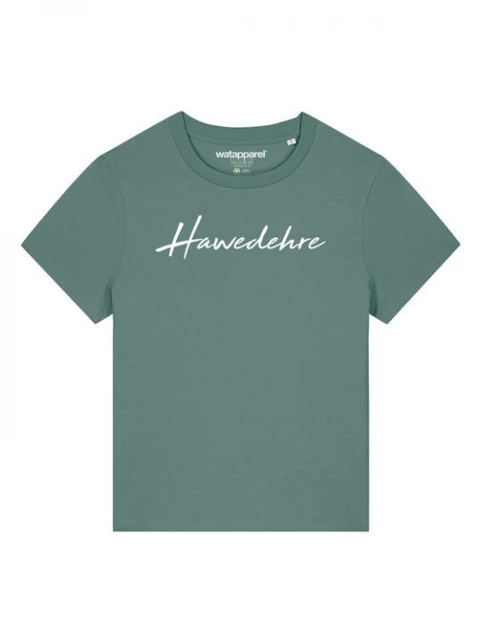 Foto van product Watapparel Shirt ' Hawedehre ' groen / wit