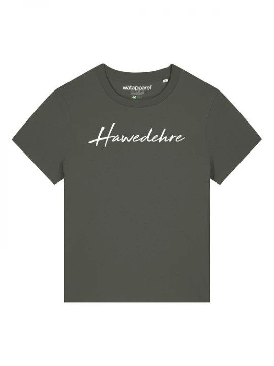 Foto van product Watapparel Shirt 'Hawedehre' kaki / wit