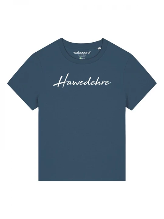Foto van product Watapparel Shirt ' Hawedehre ' petrol / wit