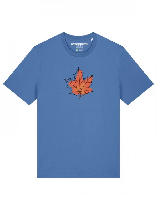 Foto van product Watapparel Shirt 'Herbst' blauw / oranje / zwart
