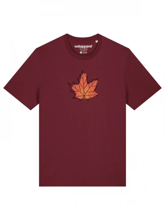 Foto van product Watapparel Shirt 'Herbst' donkeroranje / bordeaux