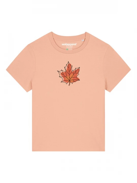 Foto van product Watapparel Shirt 'Herbst' oranje / abrikoos / kreeft / zwart