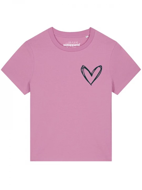Foto van product Watapparel Shirt 'Herzi' rosa