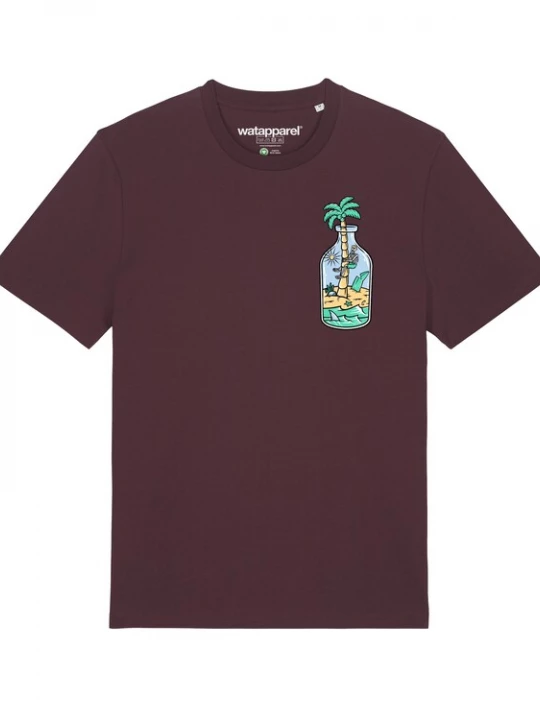 Foto van product Watapparel Shirt 'Holiday in a bottle' gemengde kleuren / bordeaux