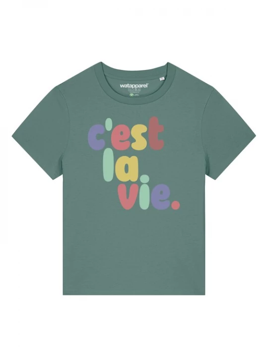 Foto van product Watapparel Shirt honing / groen / lichtgroen / lichtlila / rood