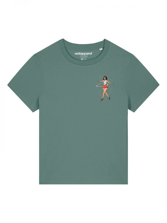 Foto van product Watapparel Shirt 'Hula Hoop' groen / gemengde kleuren
