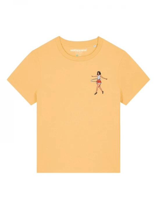 Foto van product Watapparel Shirt ' Hula Hoop ' lichtgeel / gemengde kleuren
