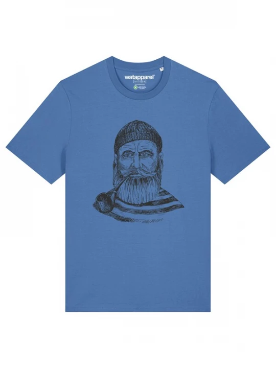 Foto van product Watapparel Shirt 'Kapitän' royal blue / koningsblauw / zwart