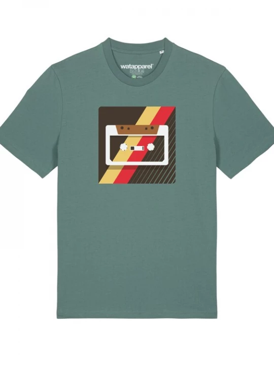 Foto van product Watapparel Shirt ' Kassette ' groen / gemengde kleuren