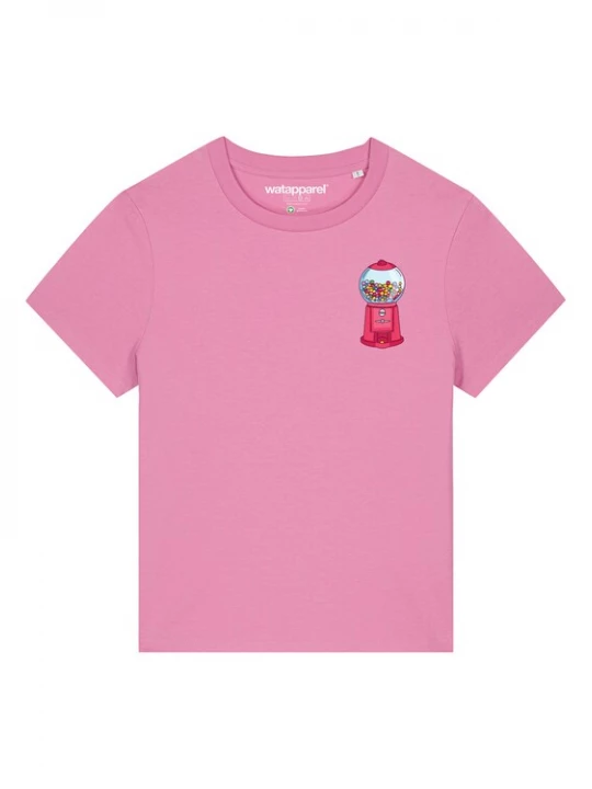 Foto van product Watapparel Shirt ' Kaugummiautomat ' gemengde kleuren / rosa