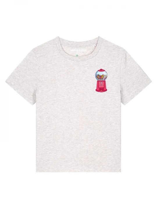 Foto van product Watapparel Shirt 'Kaugummiautomat' gemengde kleuren / wit gemêleerd