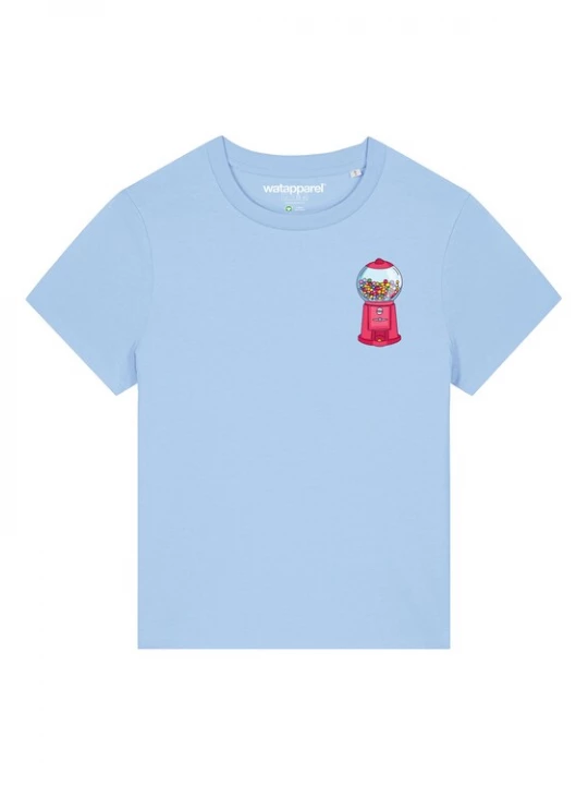 Foto van product Watapparel Shirt ' Kaugummiautomat ' lichtblauw / gemengde kleuren