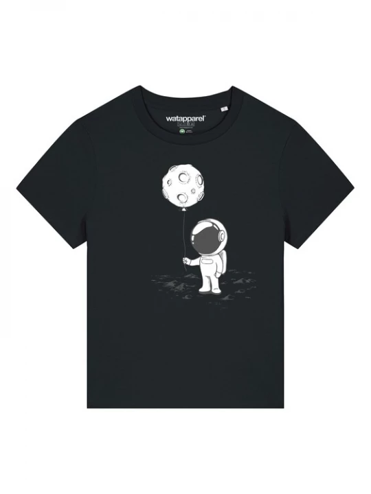 Foto van product Watapparel Shirt 'Kleiner Astronaut' zwart / wit