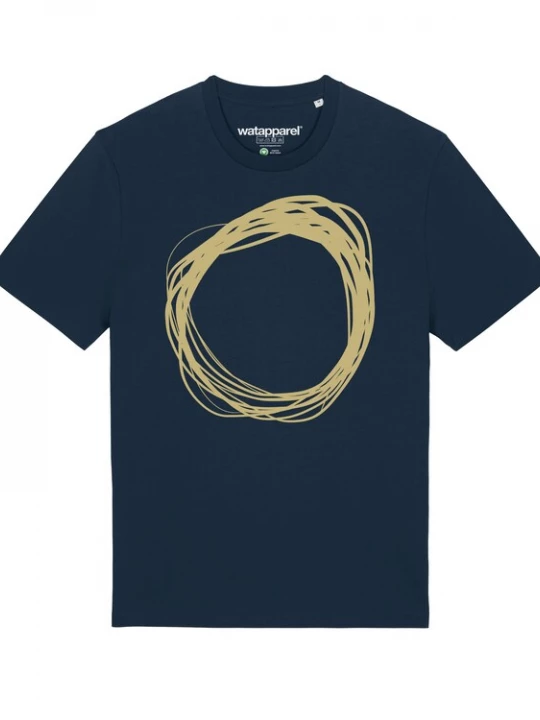 Foto van product Watapparel Shirt ' Kreis ' donkerblauw / geel
