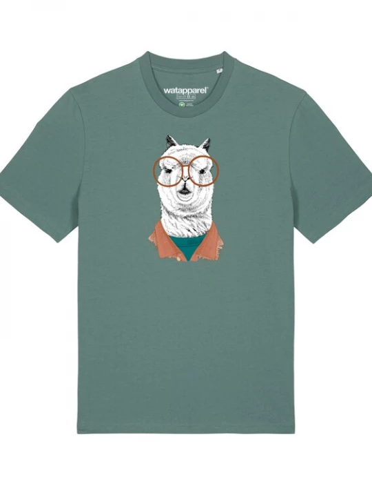Foto van product Watapparel Shirt 'Lama' groen / gemengde kleuren