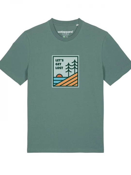 Foto van product Watapparel Shirt ' Let' Get Lost ' groen / gemengde kleuren