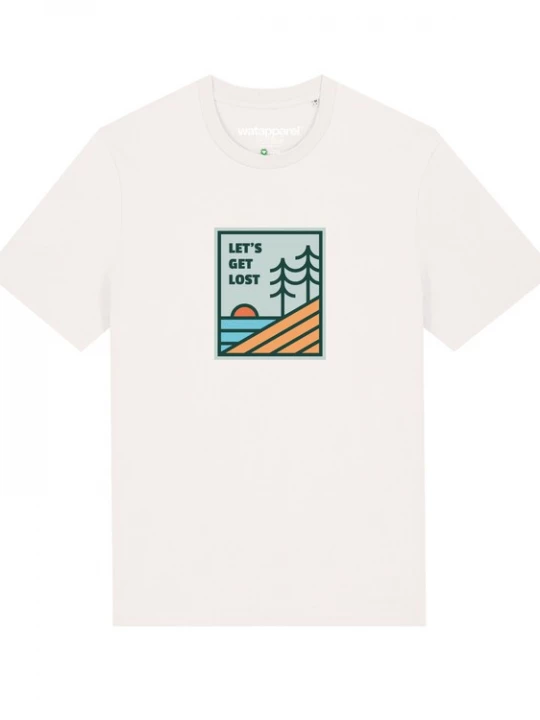 Foto van product Watapparel Shirt ' Let's Get Lost ' gemengde kleuren / wit