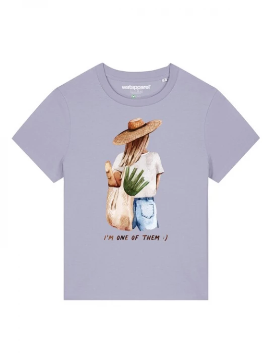 Foto van product Watapparel Shirt lichtblauw / lichtbruin / groen / lavendel / wit