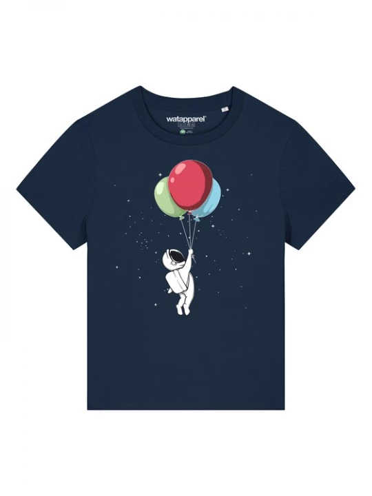 Foto van product Watapparel Shirt ' Little Balloon Astronaut ' navy / gemengde kleuren