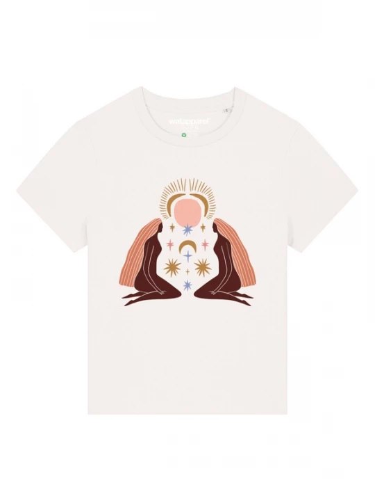 Foto van product Watapparel Shirt 'Love And Flex' goud / rosé / wijnrood / wit