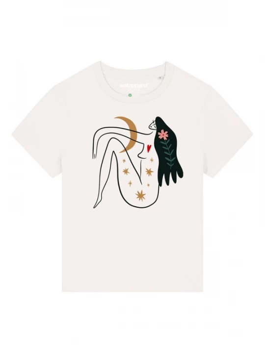 Foto van product Watapparel Shirt 'Love And Flex' groen / rood / zwart / wit