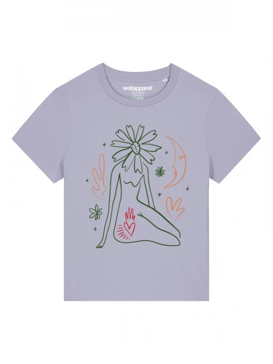 Foto van product Watapparel Shirt 'Love And Flex' groen / sering / oranje / rood