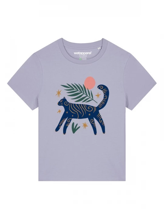 Foto van product Watapparel Shirt 'Love and flex' marine / groen / sering / watermeloen rood