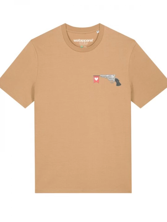 Foto van product Watapparel Shirt 'Make love not war' beige / gemengde kleuren