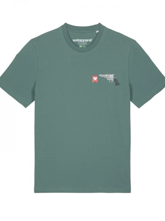 Foto van product Watapparel Shirt 'Make love not war' groen / gemengde kleuren