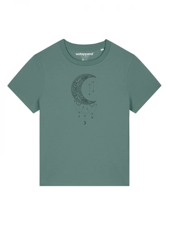 Foto van product Watapparel Shirt 'Mandala Moon' kaki / zwart