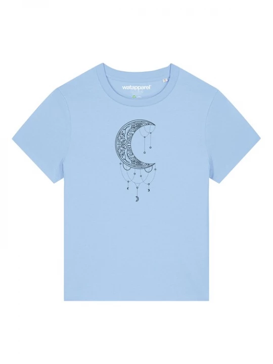 Foto van product Watapparel Shirt ' Mandala Moon ' lichtblauw