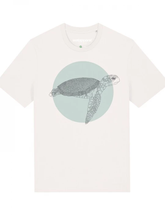 Foto van product Watapparel Shirt 'Meeresschildkröte' grijs / groen / wit