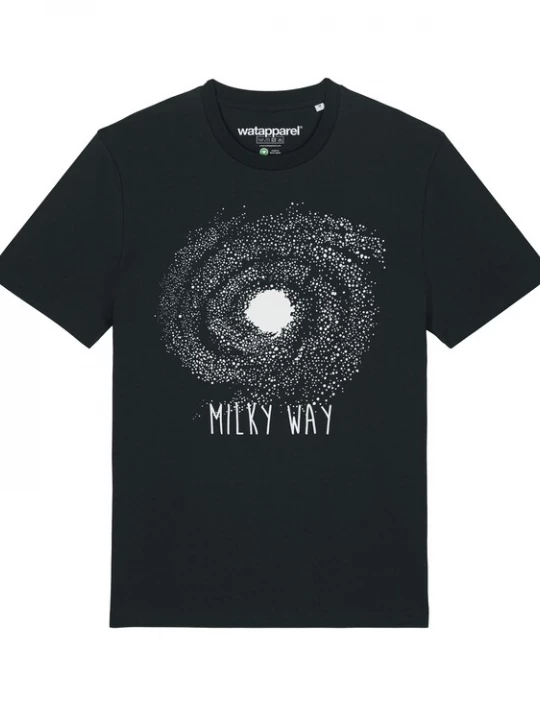 Foto van product Watapparel Shirt 'Milky way' zwart / wit