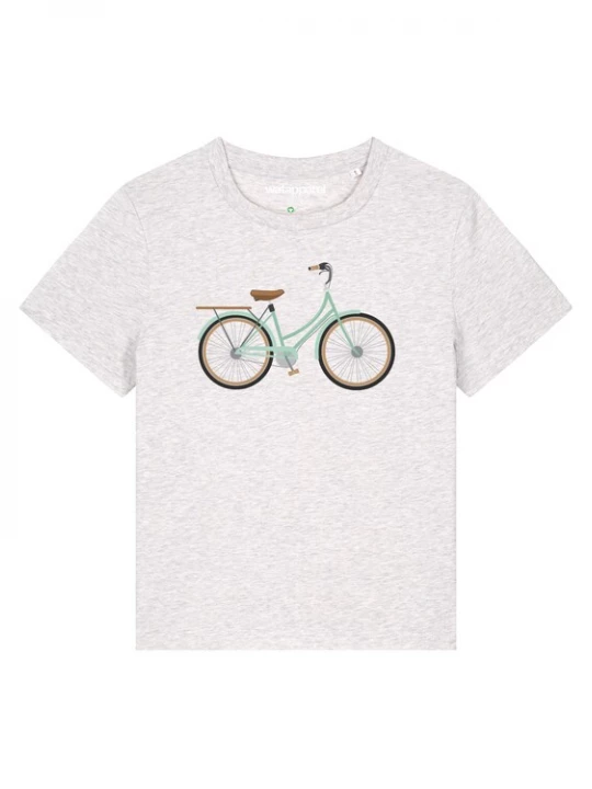 Foto van product Watapparel Shirt ' Mint Bike ' gemengde kleuren / wit gemêleerd