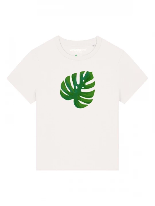 Foto van product Watapparel Shirt 'Monstera 2.0' groen / wit