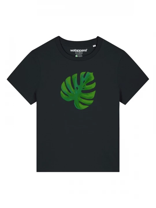 Foto van product Watapparel Shirt 'Monstera 2.0' groen / zwart