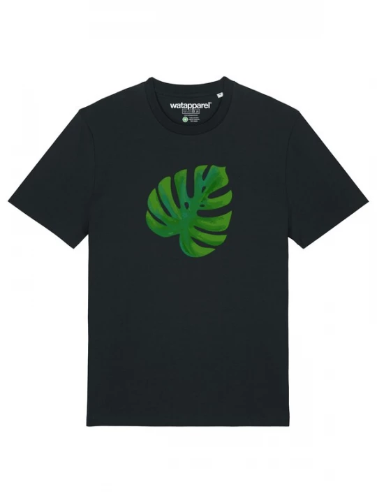 Foto van product Watapparel Shirt 'Monstera 2.0' groen / zwart