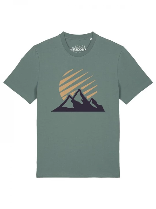 Foto van product Watapparel Shirt 'Mountain and Sun' groen
