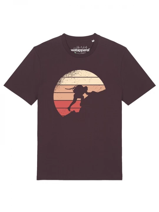 Foto van product Watapparel Shirt 'Mountain Climbing' geel / rood / donkerrood
