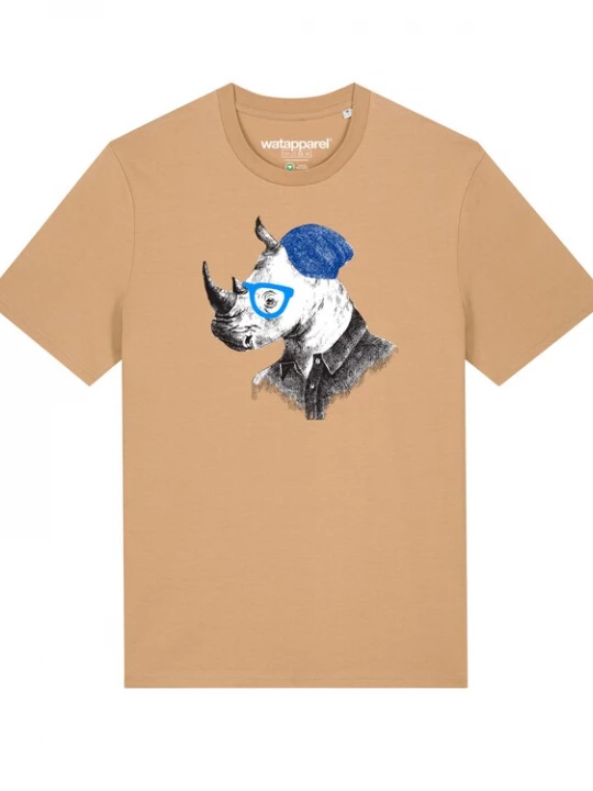 Foto van product Watapparel Shirt ' Nashorn ' beige / gemengde kleuren