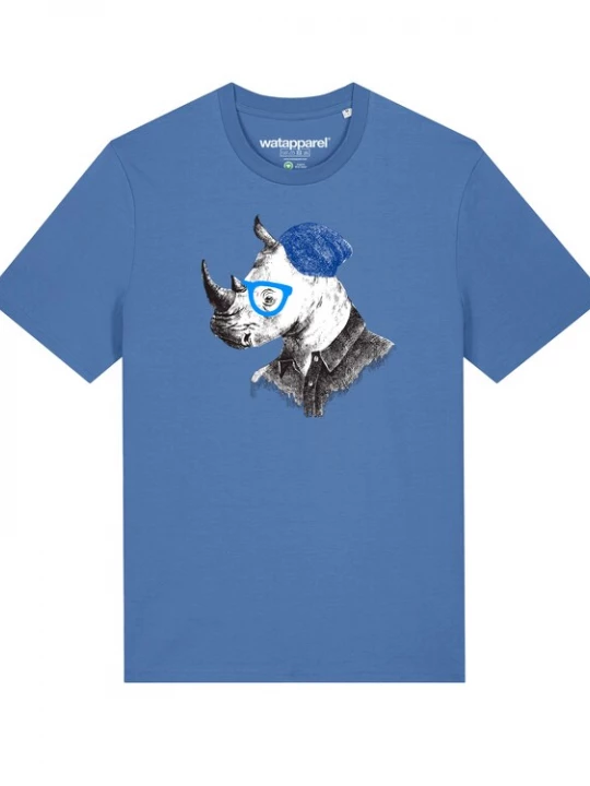 Foto van product Watapparel Shirt 'Nashorn' lichtblauw / grijs