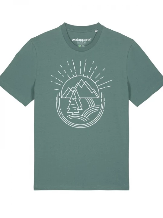 Foto van product Watapparel Shirt 'Natur ist schön' groen / wit