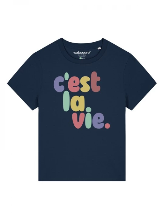 Foto van product Watapparel Shirt navy / honing / lichtgroen / lichtlila / rood