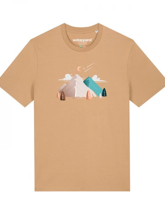 Foto van product Watapparel Shirt 'Night & Clouds' beige / gemengde kleuren