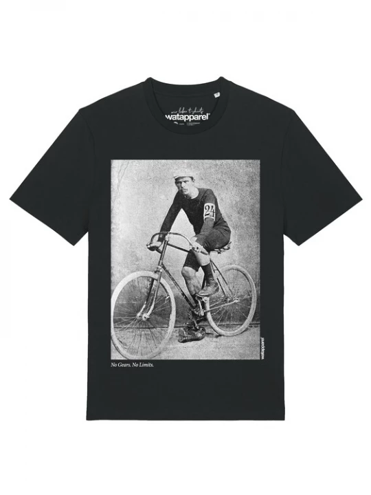 Foto van product Watapparel Shirt 'No Gears No Limits' grijs / zwart