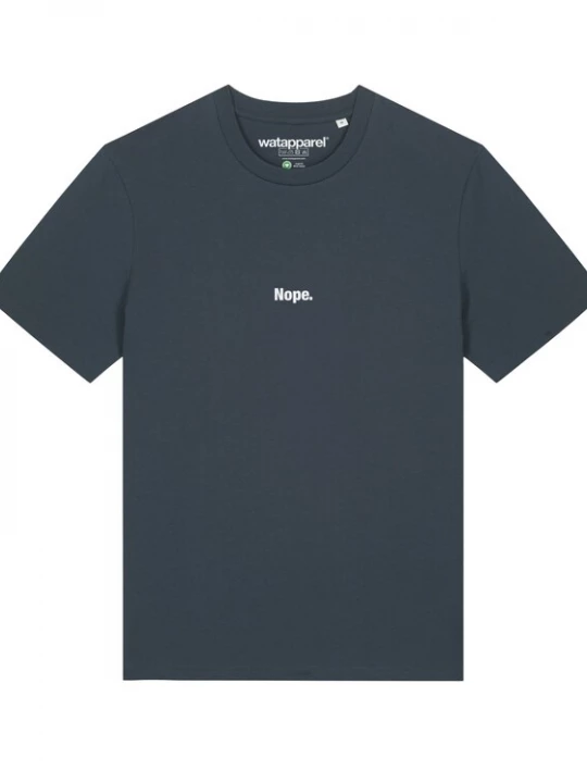 Foto van product Watapparel Shirt ' Nope ' antraciet / wit