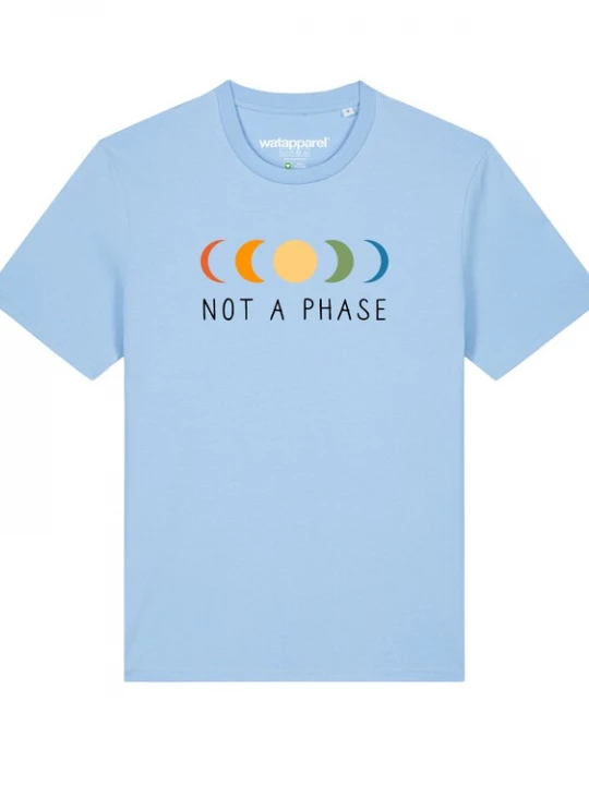 Foto van product Watapparel Shirt ' Not a Phase ' lichtblauw / gemengde kleuren