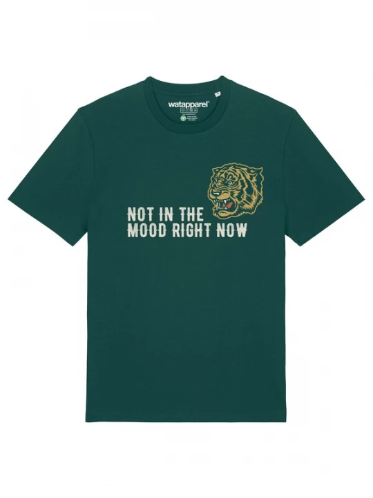 Foto van product Watapparel Shirt 'Not In The Mood' geel / donkergroen / wit