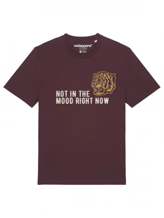 Foto van product Watapparel Shirt 'Not in the mood' geel / donkerrood / wit