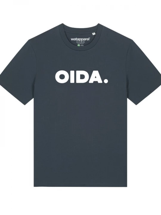 Foto van product Watapparel Shirt 'Oida' antraciet / wit